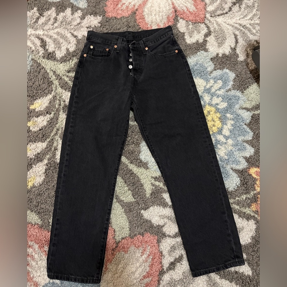 Levi's Women's Straight Leg Black Jeans